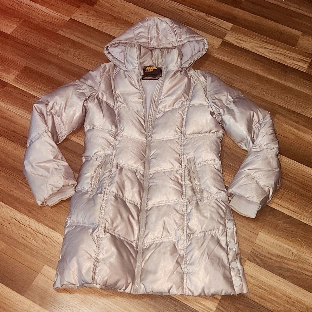 Metersbonwe Polar Series Long Hooded Down Coat   80% White Duck Down Siz…